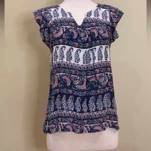 Loft | Medium Floral V-Neck Top